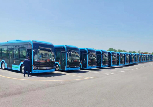 Novo ônibus movido a hidrogênio