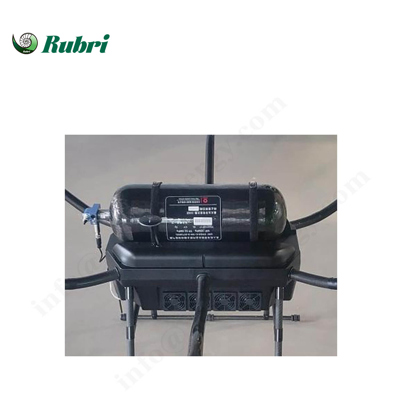 Tanque de armazenamento de hidrogênio composto de fibra de carbono de 12L