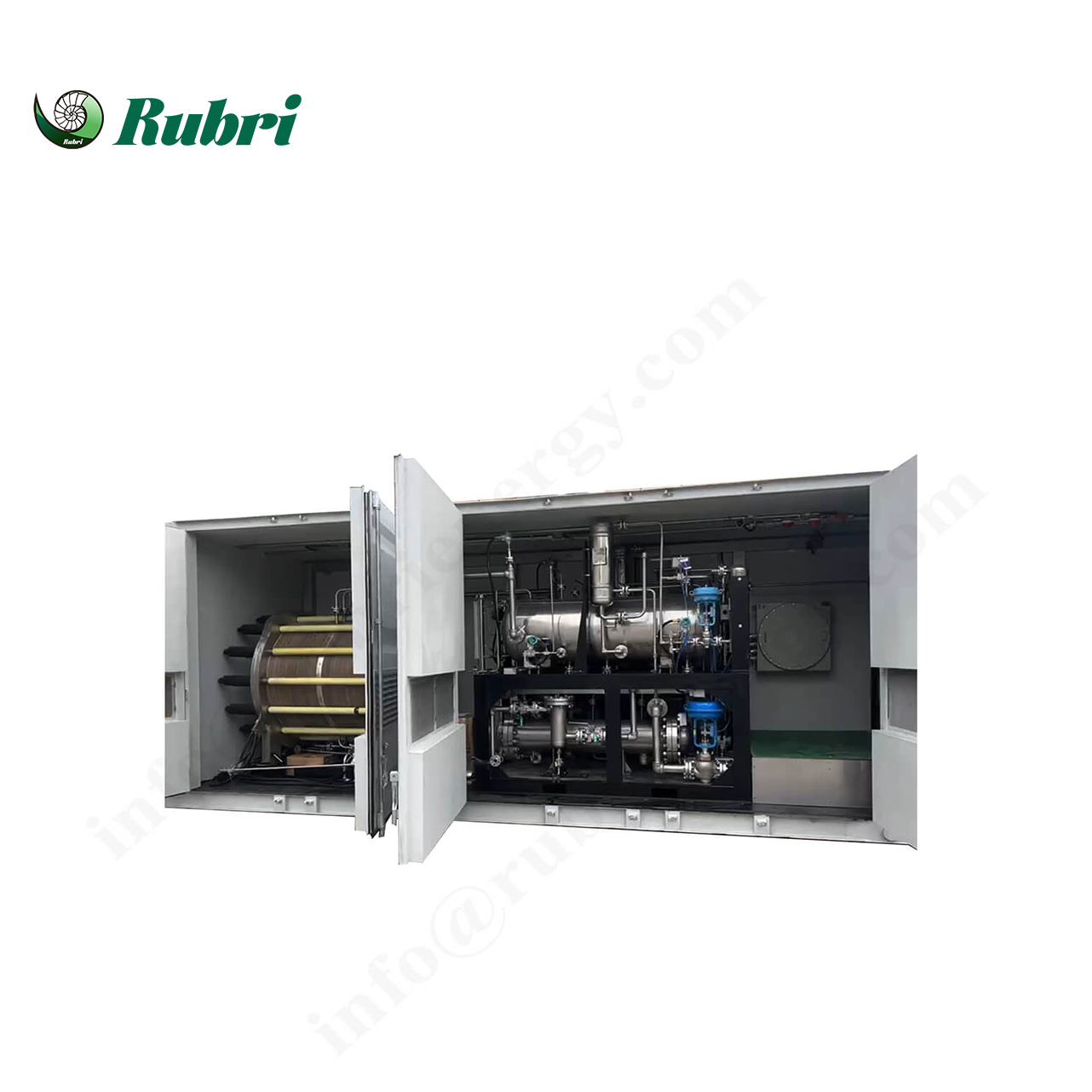 Equipamento eletrolisador alcalino de gás hidrogênio industrial de 1000 Nm³/h e 5000 kW