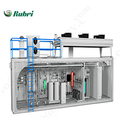 Sistema de produção de hidrogênio por eletrólise de água alcalina de 500 Nm³/h e 2500 kW