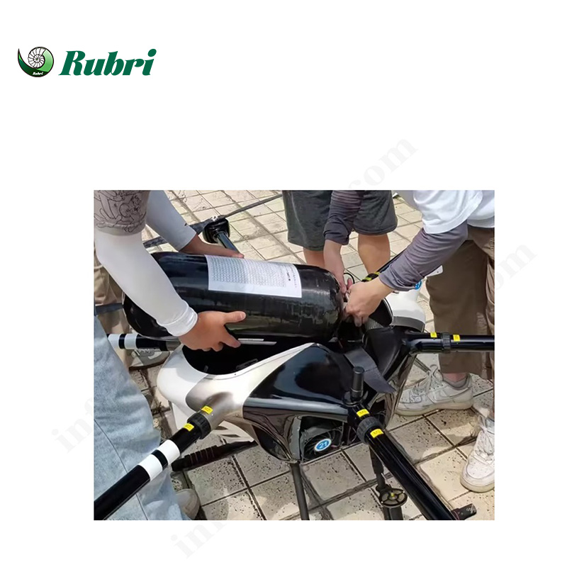 Tanque de hidrogênio de 9L e 350 bar para drones de hidrogênio