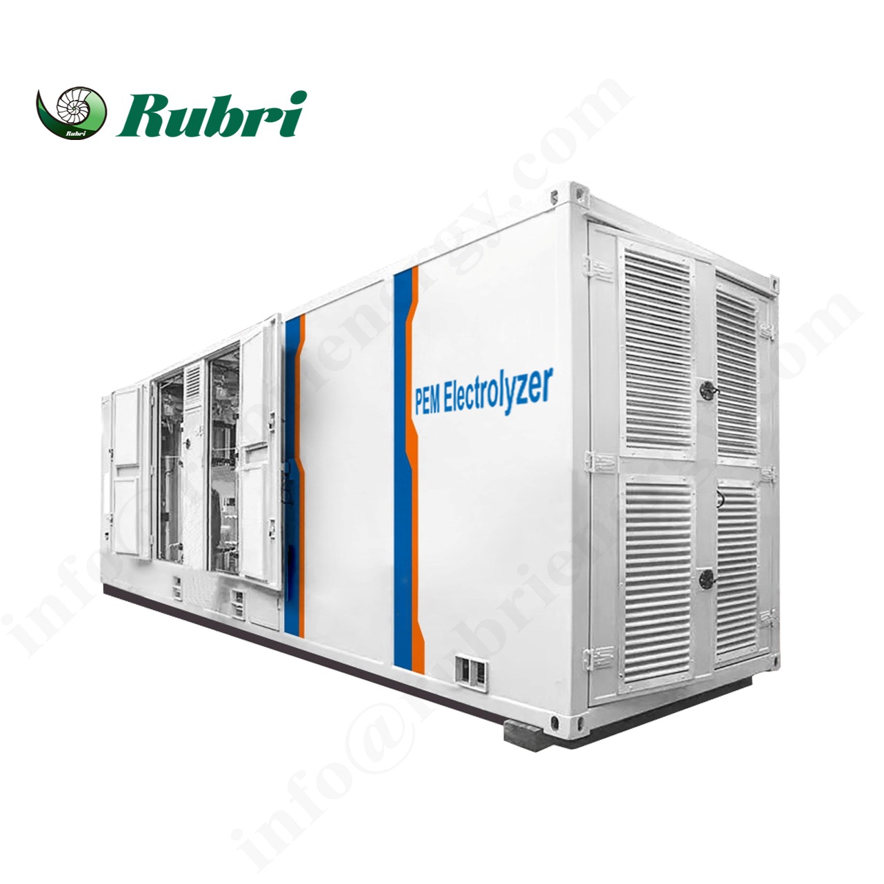 Sistema de eletrólise PEM de energia limpa e hidrogênio verde de 200 Nm3/h e 1000 kW