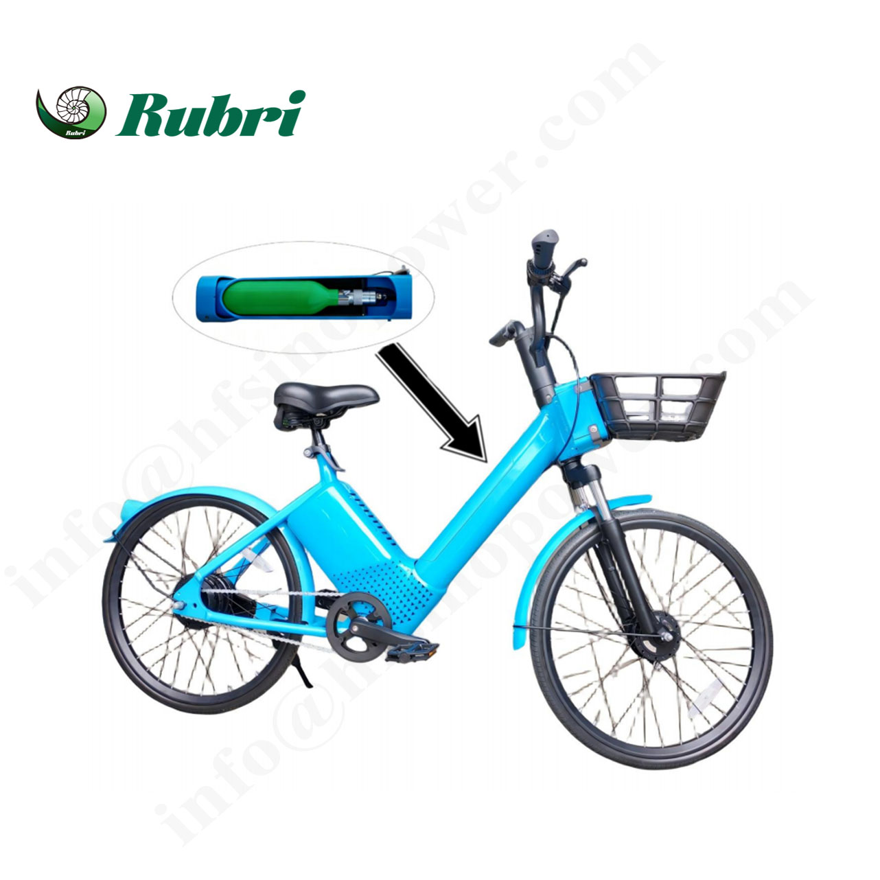 Rubri-H-Bike 300 Nova Bicicleta de Hidrogênio
