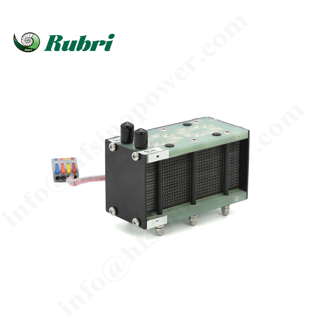 Pilha de célula de combustível de hidrogênio refrigerada a ar de 300 W